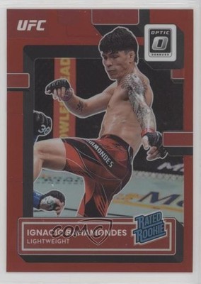 2023 Donruss Optic UFC Rated Red Prizm 165/199 Ignacio Bahamondes Rookie RC 3hd