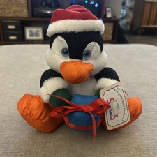 Vintage Stuffins Plush Christmas Penguin Stuffed Animal rare