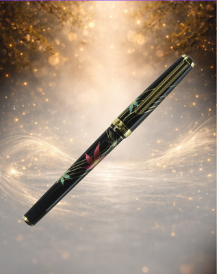 Platinum Maki-e Fountain Pen, Biko Collection, Kanazawa Foil, Maple Nib, F Size