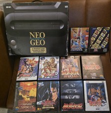 SNK Neo Geo AES Console 10 Games Boxed Matching SN Tested - US Seller
