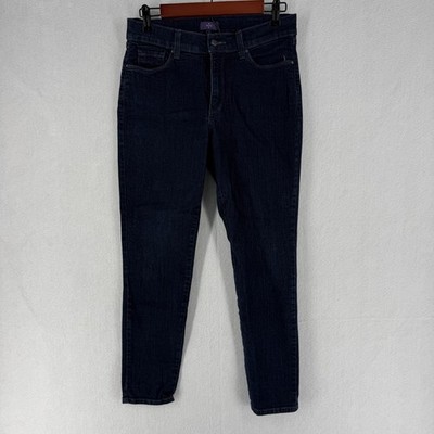 NYDJ Jeans Womens 6 Dark Wash Skinny Lift Tuck Technology Made in USA Stretch