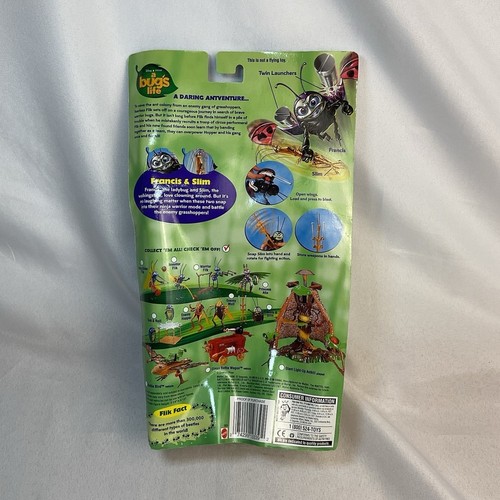 Disney Bugs Life FRANCIS and SLIM Action Figure Set 2-Pack 1998 Pixar 5-inch New - 第 6/7 張圖片