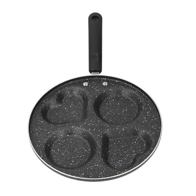 FA (Style 2)Eierbratpfanne Eisen Antihaft Mini Pfannkuchen Omelette Pfanne Küche