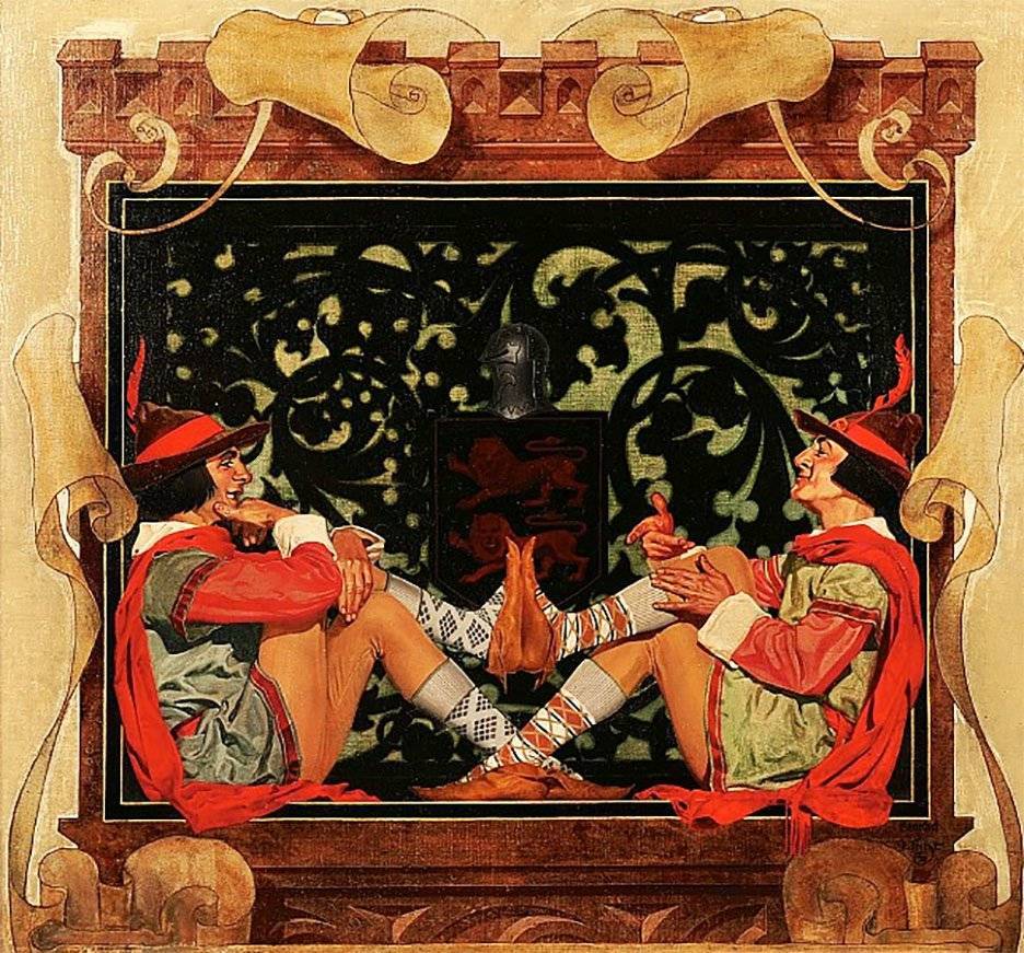 Christmas Santa Merry Men by Conrad J. Linke | eBay