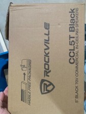 ROCKVILLE CCL5T Black 5" BLACK 70V COMMERCIAL IN-CEILING Speakers
