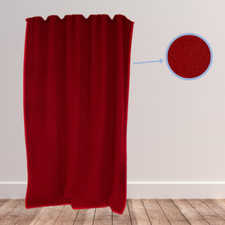 Thermovorhang Kräuselband nach Maß Kälteschutzvorhang Filzvorhang Schurwolle