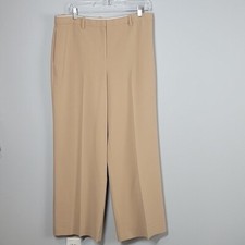 Theory beige wide leg trouser in Admiral crepe womens size 10 33x29