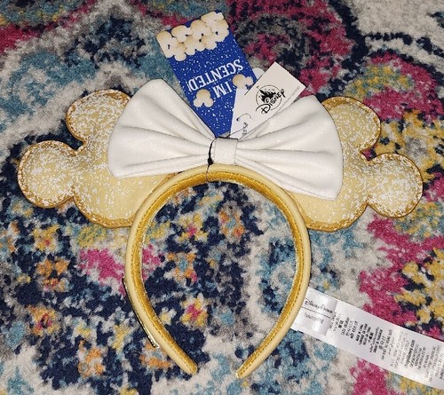 NEUF Parcs Disney quartier français beignet parfumé Mickey oreilles bandeau loungefly - Photo 1 sur 1