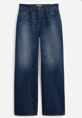 NEW Madewell Low Slung Baggy Jean 30 Wide Leg Button Fly High Waist - Picture 4 of 17