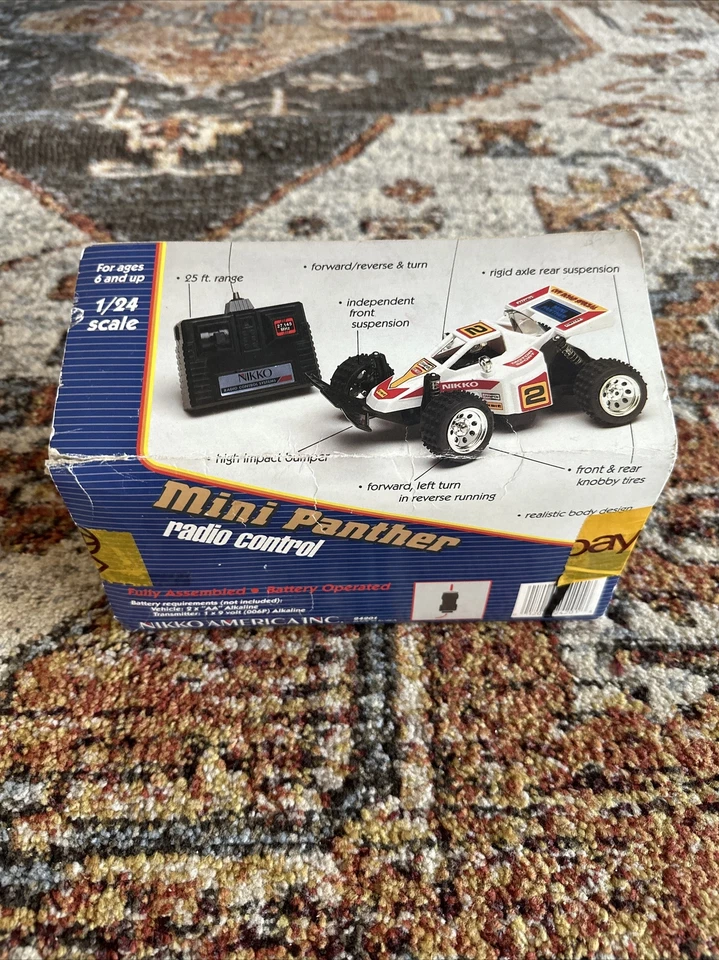 Nikko America Inc Mini Panther 24201 RC Remote Radio Controlled Car 1/24 Vintage - Image 3 of 4