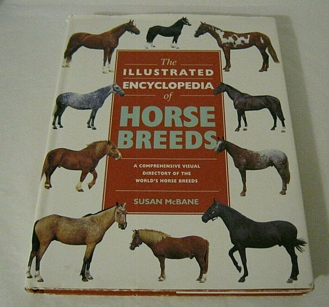 🐴The Illustrated Encyclopedia of Horse Breeds Colorful Pic's Hardback