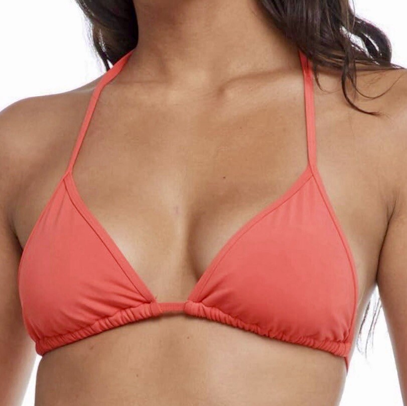 Eidon Sz XS Tamarindo Orange Bikini Top NWT Kali Slider | eBay