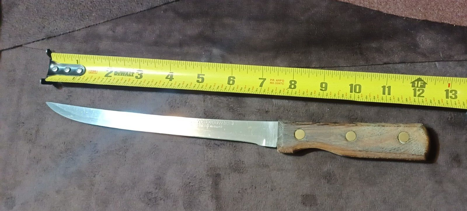 Vtg Washington YORKTOWNE HiCarbon Steel 7.75" Fillet Knife