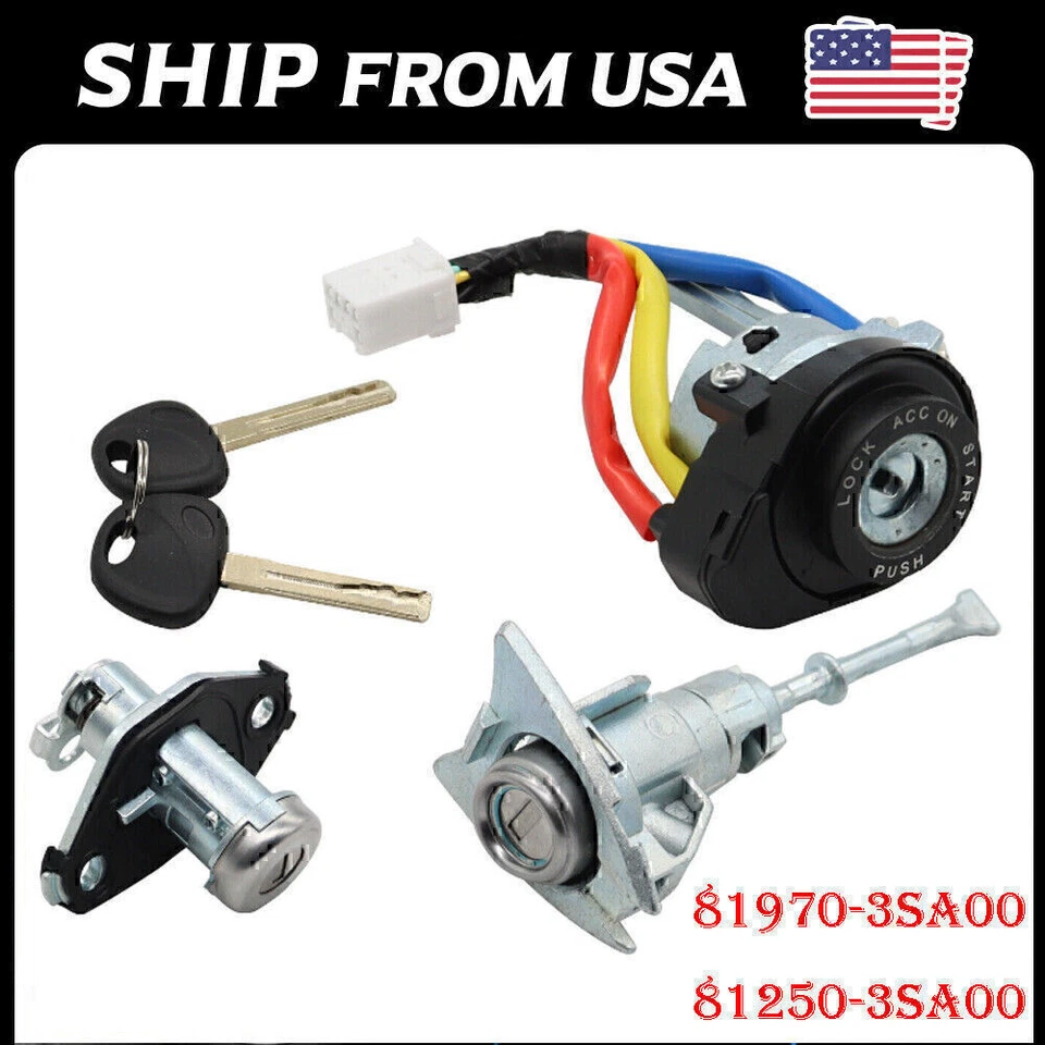 Ignition Switch Front Left Door Lock Barrel for 2009-2014 Hyundai Sonata* Foto 4 de 4