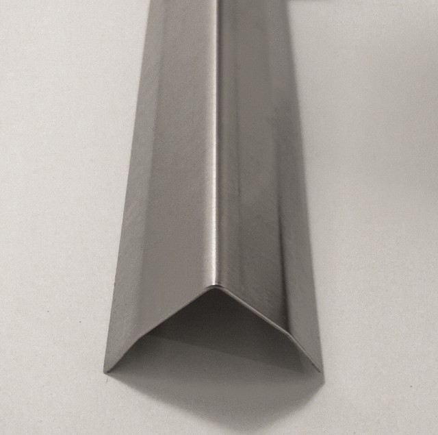 1 x 1 x 48 Stainless Steel Corner Guard w/ Hug Edges, 90 Degree Angle