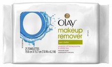 BL Olay Make-Up Remover Towelettes 25 Count White Tea 24649 PK OF 3