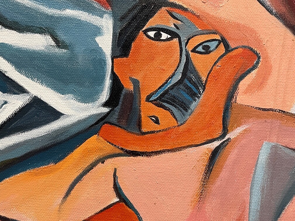 Pablo Picasso Painting, Les Demoiselles d Avignon - SALE | eBay