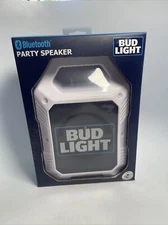 NEW Bud Light Bluetooth 5.0 Mini Party Speaker LED Lightshow Radio BL-MTLG-W02
