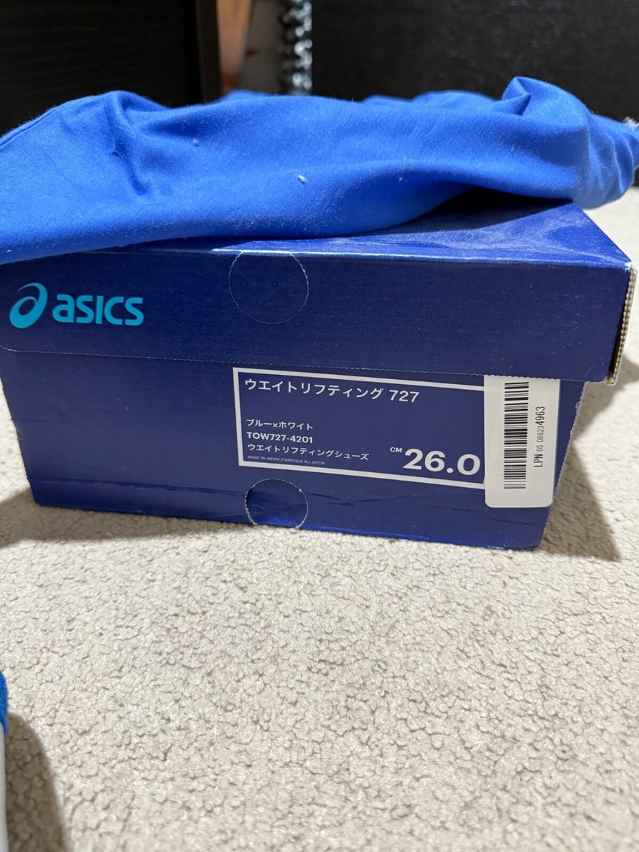 ASICS Weightlifting Shoes 727 | Size US 8.5/JP 26.5cm | Blue