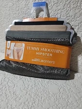 WARNER'S BLISSFUL BENEFITS PANTIE 3 PAIR TUMMY SMOOTHING HIPSTER NWT SZ XXXL 10