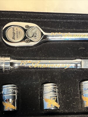 70th Anniversary Snap-On 24kt Gold 3/8” Ratchet Set | eBay