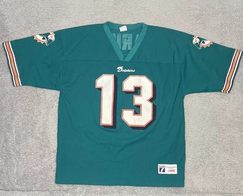 Vintage 90s Logo 7 NFL Dan Marino Miami Dolphins #13 Jersey Mens Large