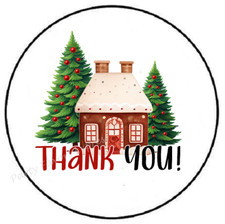 THANK YOU CHRISTMAS ENVELOPE SEALS LABELS STICKERS PARTY FAVORS