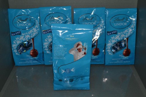 (5) Lindt Lindor Milk Chocolate Truffles With Sea Salt, 5.1 oz Each, BB 11/2025 - Picture 2 of 3
