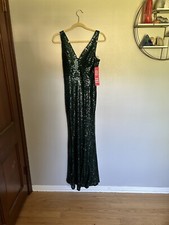 New Emerald Green Sequin Gown