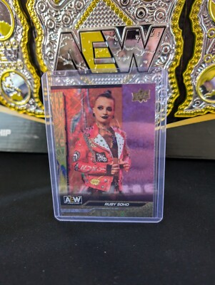 Ruby Soho AEW Upper Deck 2024 Gold Pyro Parallel SP /35