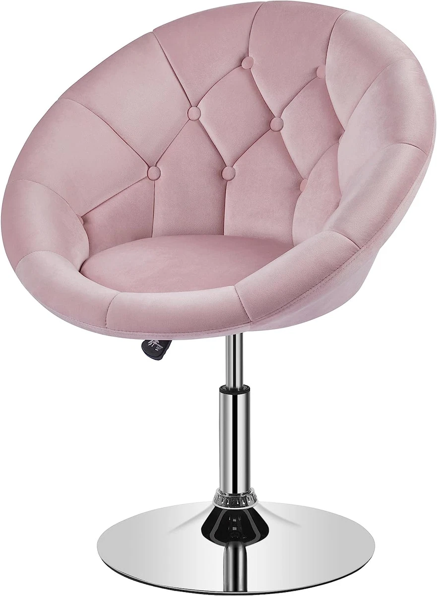 Velvet Makeup Vanity Chair Height Adjustable Accent Tufted Chair
