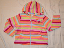 Gymboree SNOW BLOSSOM Stripe Fleece Hoodie Jacket NWT 6 7 8