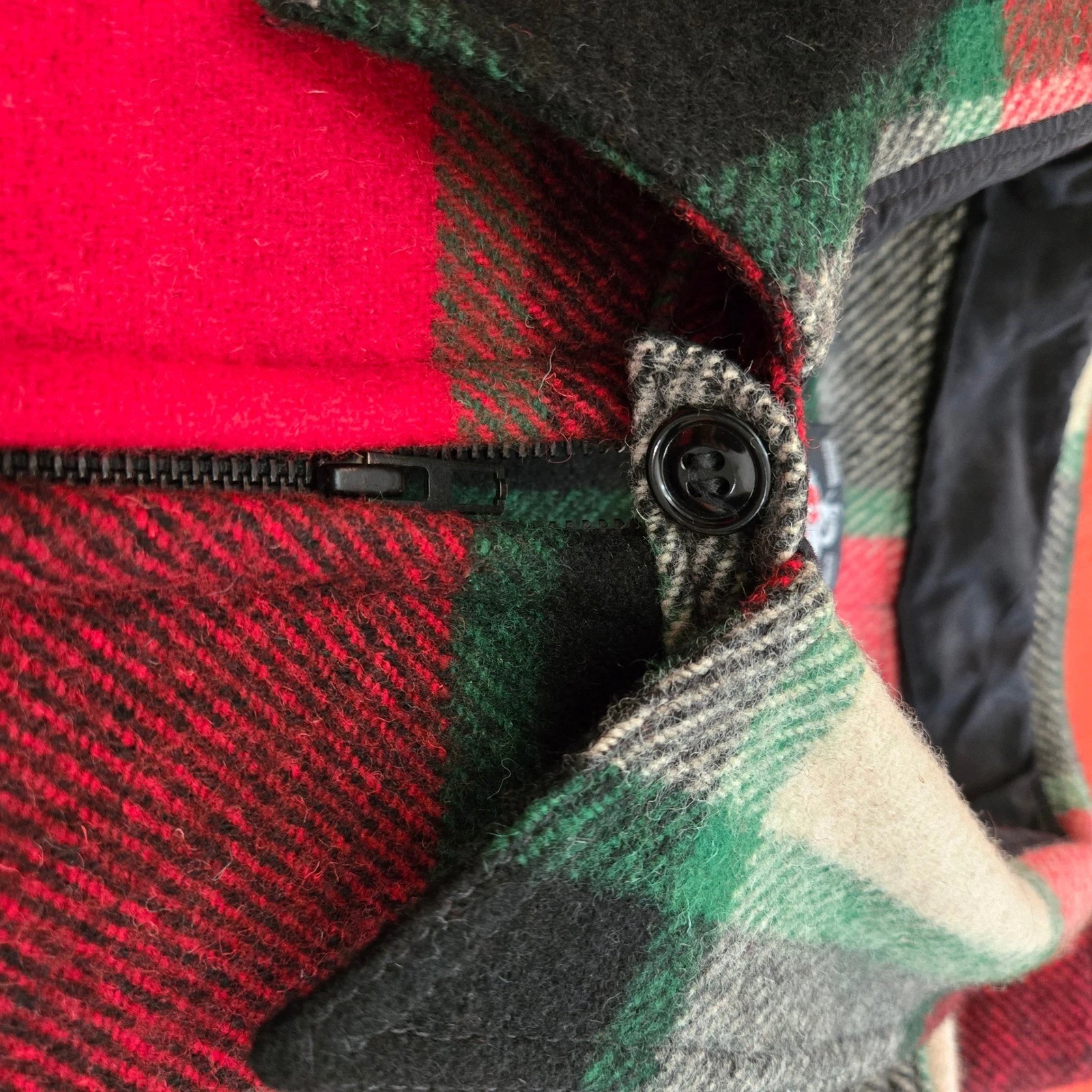 Johnson Woolen Mills Jac-Shirt Canadian Plaid Wool Jacket Mens 3XL Made in USA - product detail image 7