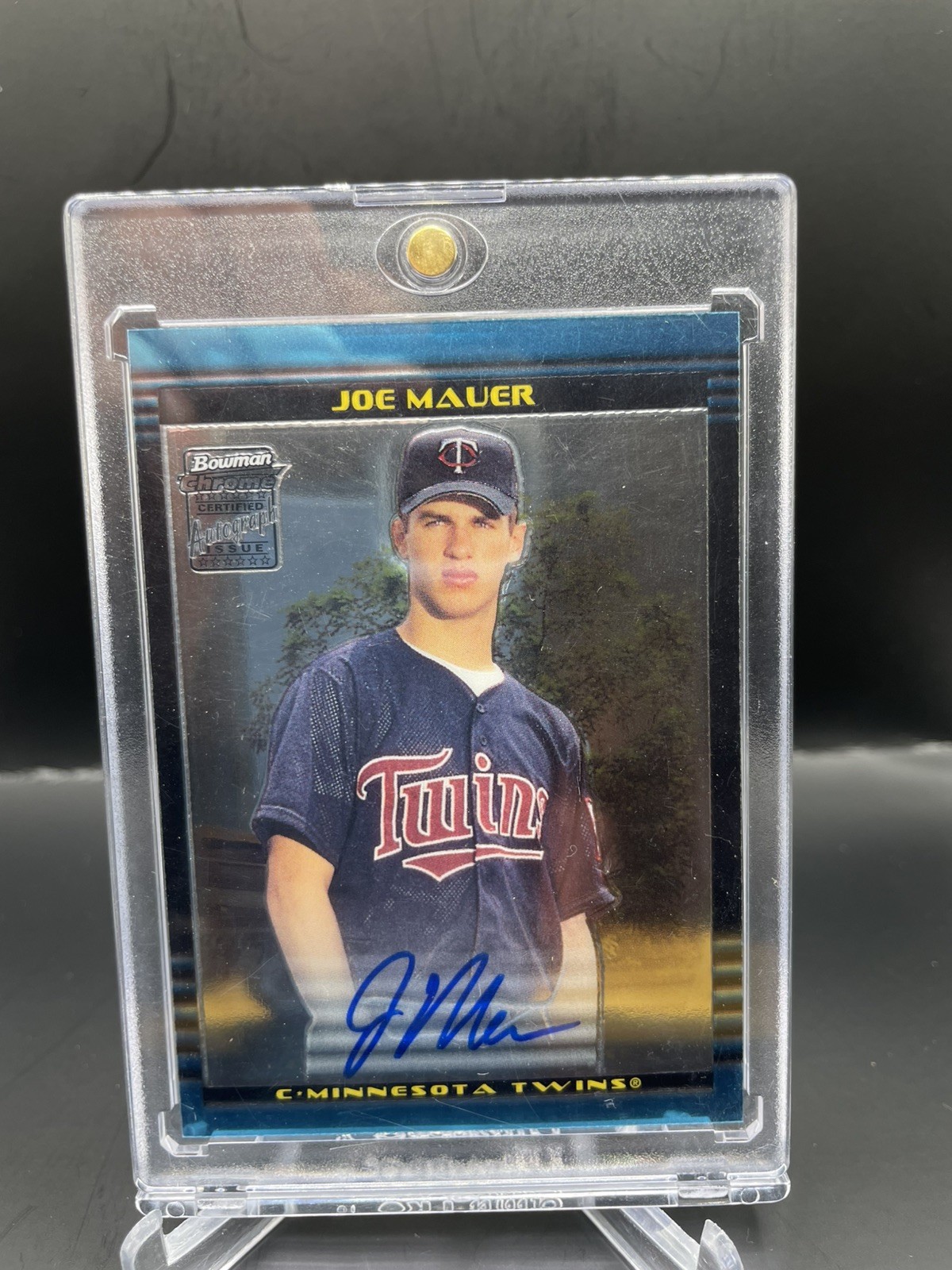 2002 Bowman Chrome Joe Mauer Auto Rookie RC #391 Minnesota Twins- Gradable!!