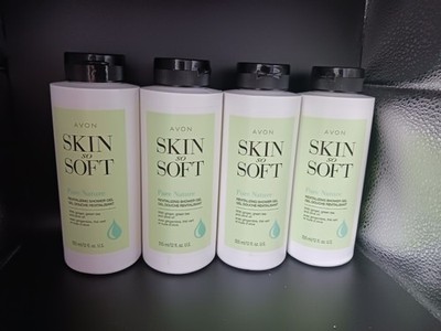 Lot Of 4 SKIN SO SOFT PURE NATURE Revitalizing Shower Gel