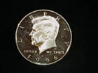 1996-S Proof Kennedy Half Dollar (clad), Cameo.  AU++ (1). Free Shipping!