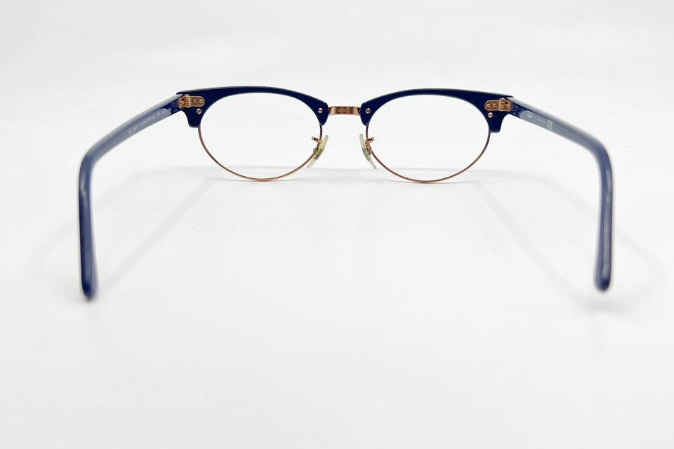 Ray-Ban RB3946-V Clubmaster Oval 8051 50-19-140 Gold Rose-Gold Blue Eyeglasses - Image 4 of 4
