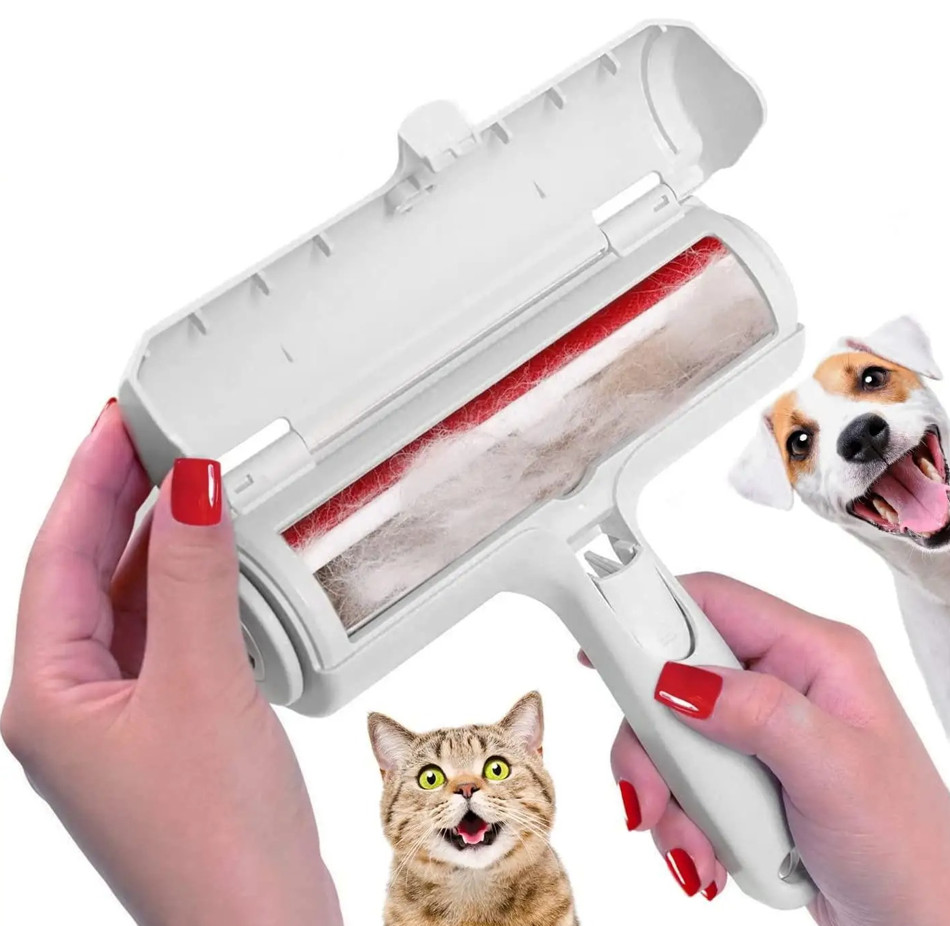 1 Pc Pet Hair Remover Roller Reusable Dog & Cat Fur Cleaner For Furniture