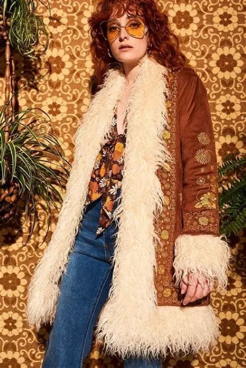 Hippie Shake Heroes Breaking Hearts Embroidered Penny Lane Coat