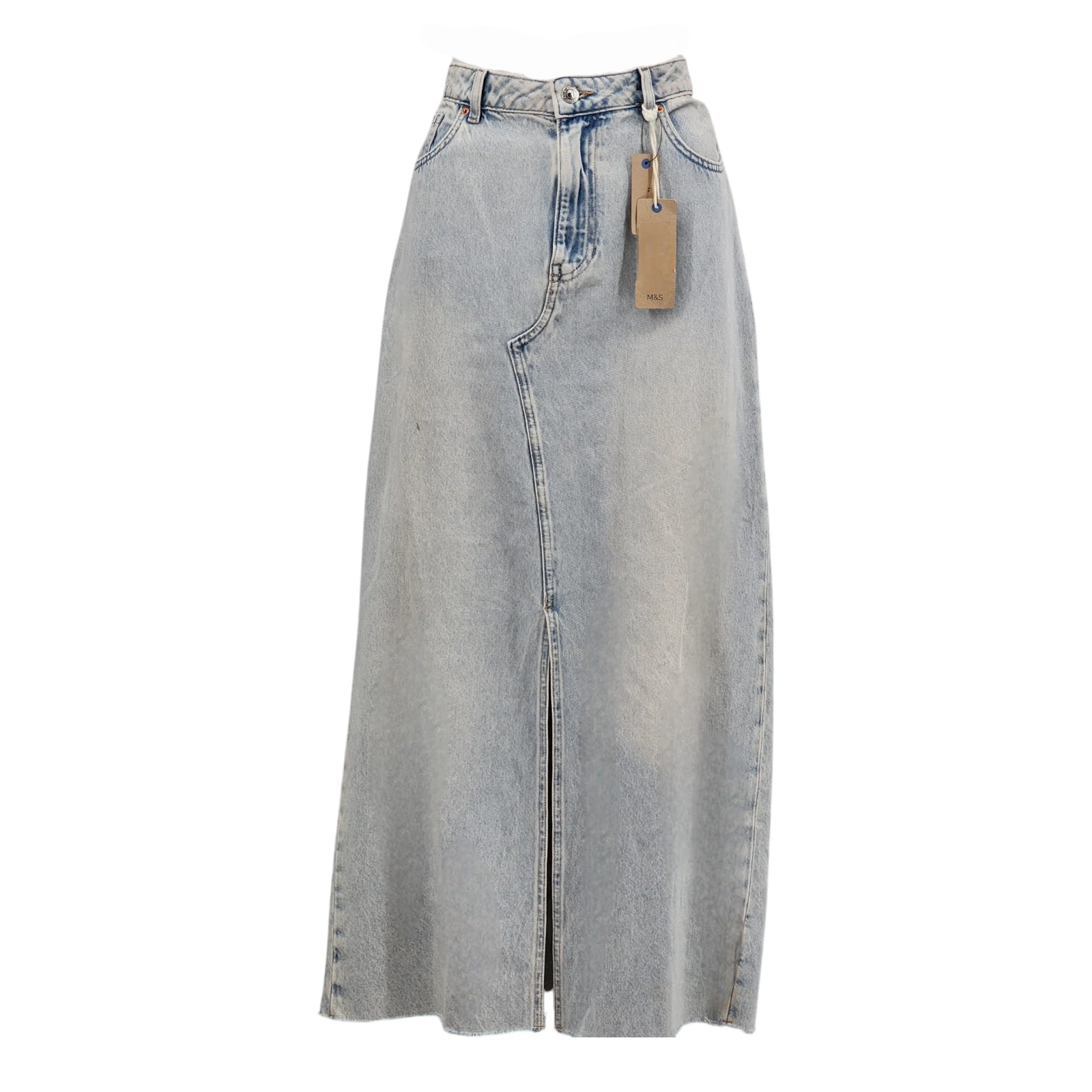 M&S Collection Denim Split Front Maxi Skirt RRP £35.00