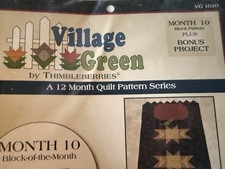 Quilt Pattern Leaflet Village Green Thimblebe...