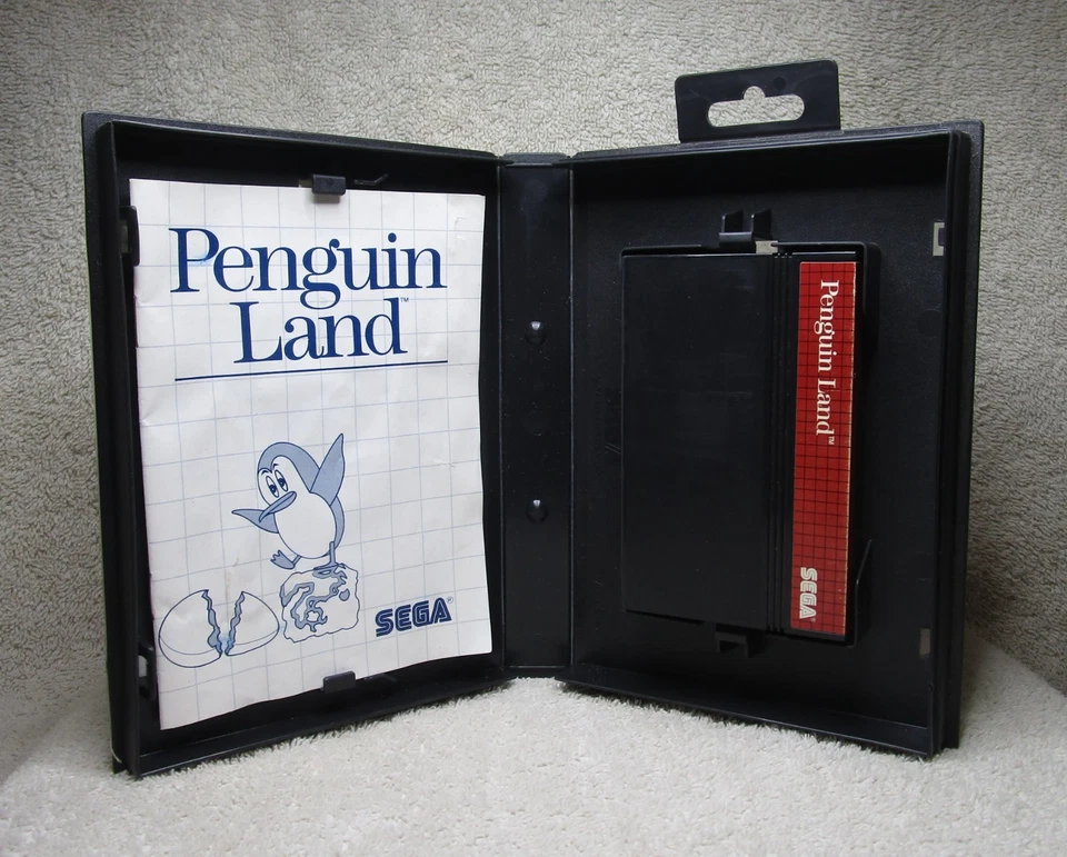 Official 1987 Sega Master System PENGUIN LAND Video Game with Manual - Image 3 of 4