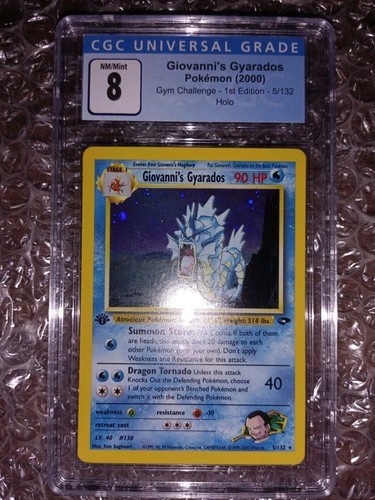 Giovanni's Gyarados (1st Edition) graded CGC 8 for sale on eBay