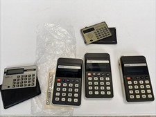 Vintage Calculator Lot Of 5 Casio Personal M-...