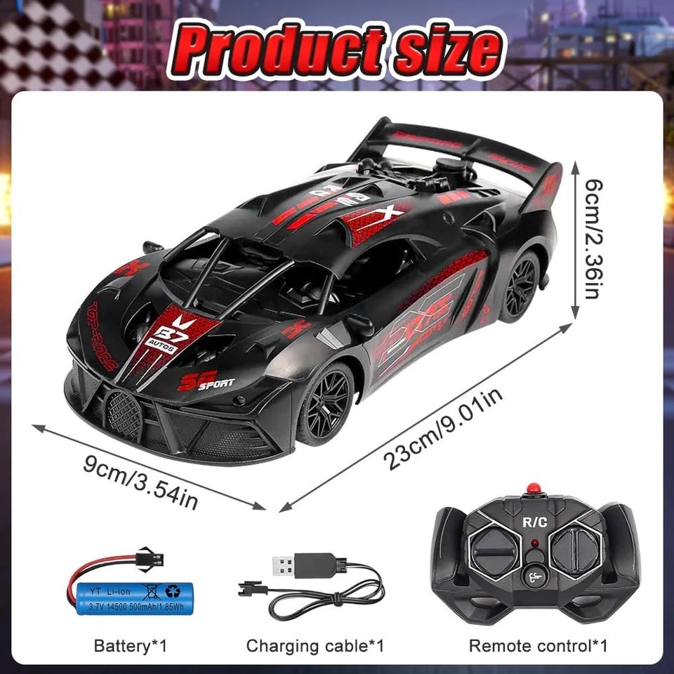 RC Drift Car, 1:18 Auto Da Drift Telecomandata, 2,4 Ghz Macchina Telecomandata p - Immagine 2 di 4
