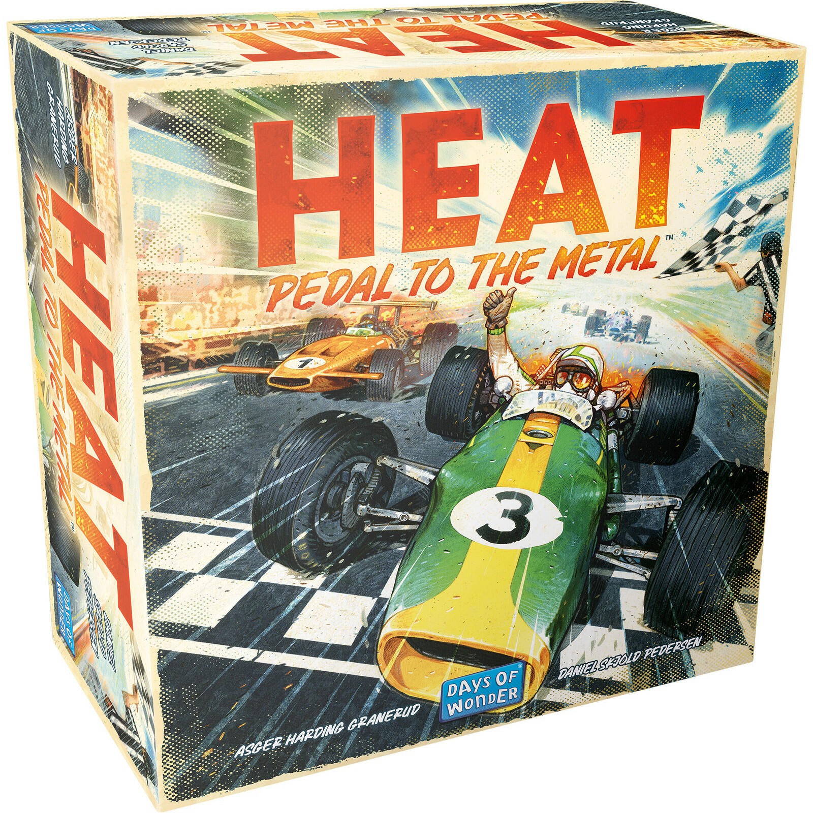 Heat: Pedal to The Metal Board Game Strategy Grand Prix Racing game