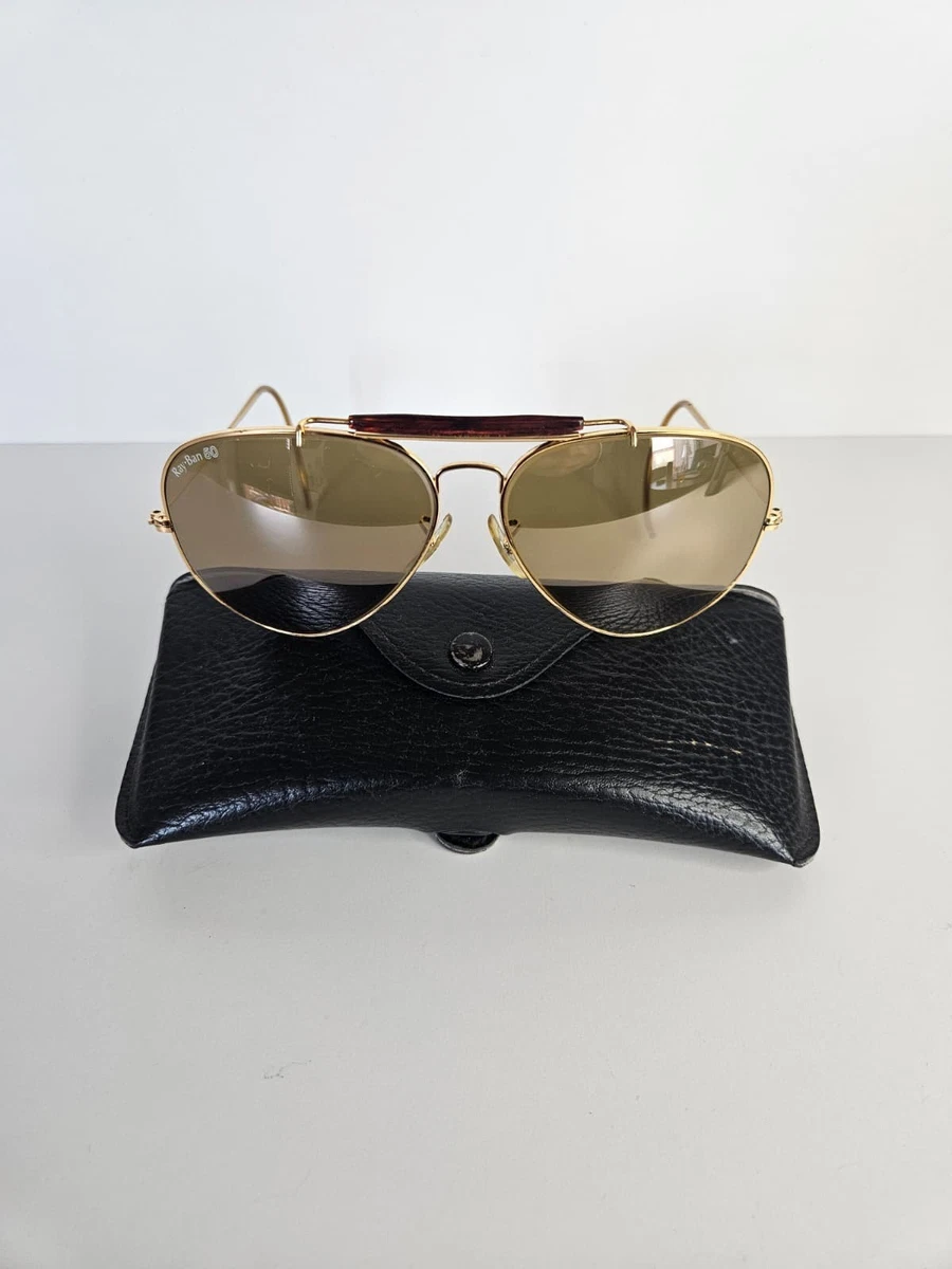 Ray-Ban Gold Gold Vintage Sunglasses for sale | eBay