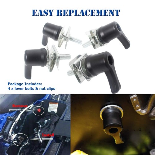 Saddlebag Mount Kit Hard saddlebag Lever Lock Mounting For Harley CVO Tour Glide - Foto 15 di 21