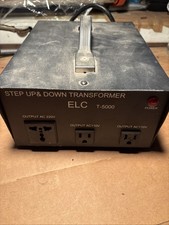 ELC T-5000 5000-Watt Voltage Converter Transformer w/ Circuit Breaker Protection