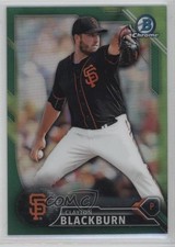 2016 Bowman Chrome Prospects Green Refractor 38/99 Clayton Blackburn #BCP181 0o9
